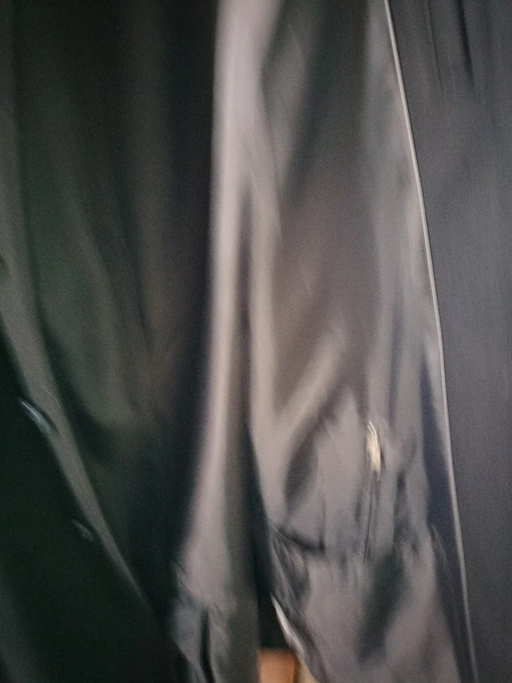 Men's Black Button-Front Coat - Classic Long (@the time we had dogs)